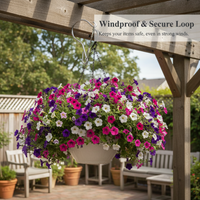 Rotating Windproof Stainless Steel S-Hook for Outdoor Hanging Baskets and Lanterns