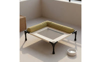 Dog Cot Bed Washable Raised Pet Bed Breathable Material for Cats, Indoor