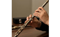 C Flutes Antique Finish Closed Hole Flutes Beginner Friendly Woodwind Instrument for Rehearsal Music Lessons