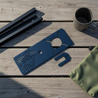 Cooktop Board Dark Blue Single-Plate Insert Round Opening Camping Gear