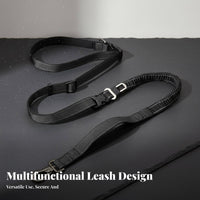 Multi-Functional Dog Leash Multifunctional Waist Dog Leash Belt Heavy-Duty for Runners, Large Dogs, Running, Hiking, Training