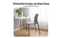 Molded Plastic Shell Chair Minimalist design Molded Shell Chair Thickened Construction Ergonomic spinerest for Students, Adults