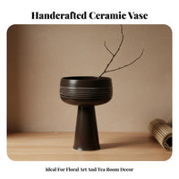 Flower Vase Traditional Aesthetic Flower Arranging Minimalist Design Pot for Hobbyists, Beginners