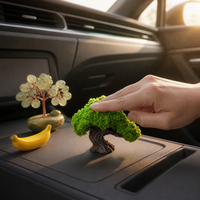 Lucky Tree Car Dashboard Ornament Miniature Landscape Decor
