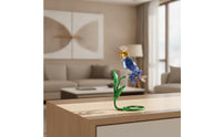 Tabletop Bird Figurine Faceted Crystal Bird Decorative Animal Statue Exquisite for Living Room, Shelf, Office