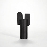 Resin Vase Sculptural Vase with Geometric Elements Vases Modern Minimalist for Tabletop, Living Room