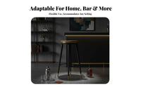 High-Density Foam Cushion Padded Swivel Counter Stool with Footrest Bar Chair Stable Base Seating Furniture Sturdy Construction for Homeowners, Restaurant Owners, Adults, Cafe, Pub, Kitchen Island