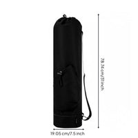 Exercise Mat Bag Textile Workout Mat Holder Bag Drawstring Closure Fitness Accessory for Yogis, Women, Travel Pilates