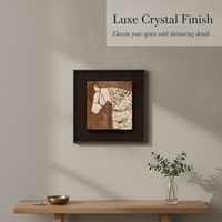 French Vintage Style Horse Success Wall Art for Entryway Living Room