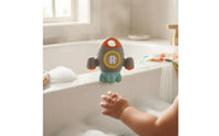 Side Nozzles Spacecraft Bath Toy Circular Window Rotating Spacecraft Toy 360-Degree Rotation for Children