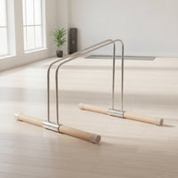Bike Stand with Wooden Rails Non-Slip Indoor Bike Floor Stand Freestanding Bike Parking Rack for Cyclists, Apartment, Living Room, Garage