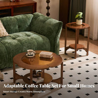 Rattan Woven Design four-lobe-shaped fourfoliage motif Table With Storage Space Household Furniture Vintage and design Multi-Functional for Apartment Dwellers, residents, Small Families, Living Room, Home, Lounge Area