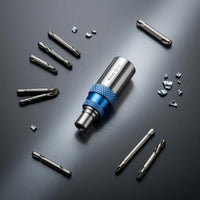Chrome Vanadium Steel Drill-to-Screwdriver Adapter Knurled Grip Drill Socket Adapter Metal Finish