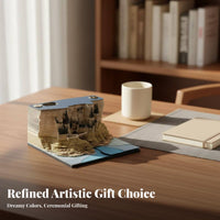 Creative Gift Tear-Tear-Away Paper Carving Block Multi-Functional Tear-Away Paper Sculpture DIY Experience for Adults, Birthday, School