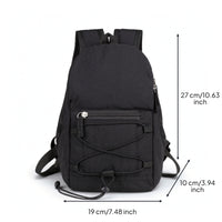 Compact Outdoor Backpack Lightweight Backpack with Elastic Cord Versatile Daypack Casual for Commuting