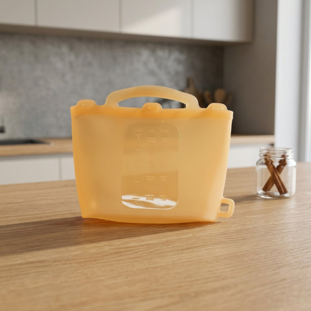 Silicone Tote Waterproof Tote Bag with Handle Translucent Silicone Bag for Beach, Pool, Travel