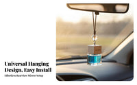 Odor Eliminator Hanging Car Air Clean Ener Easy to Install Hanging Car Perfume Bottle Adjustable Rope for Women, Automobile, Office