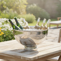 Champagne Bucket with Pedestal Rustproof Champagne Bucket Heavy Duty Beverage Tub with Base for Caterers, Wedding Reception, Parties