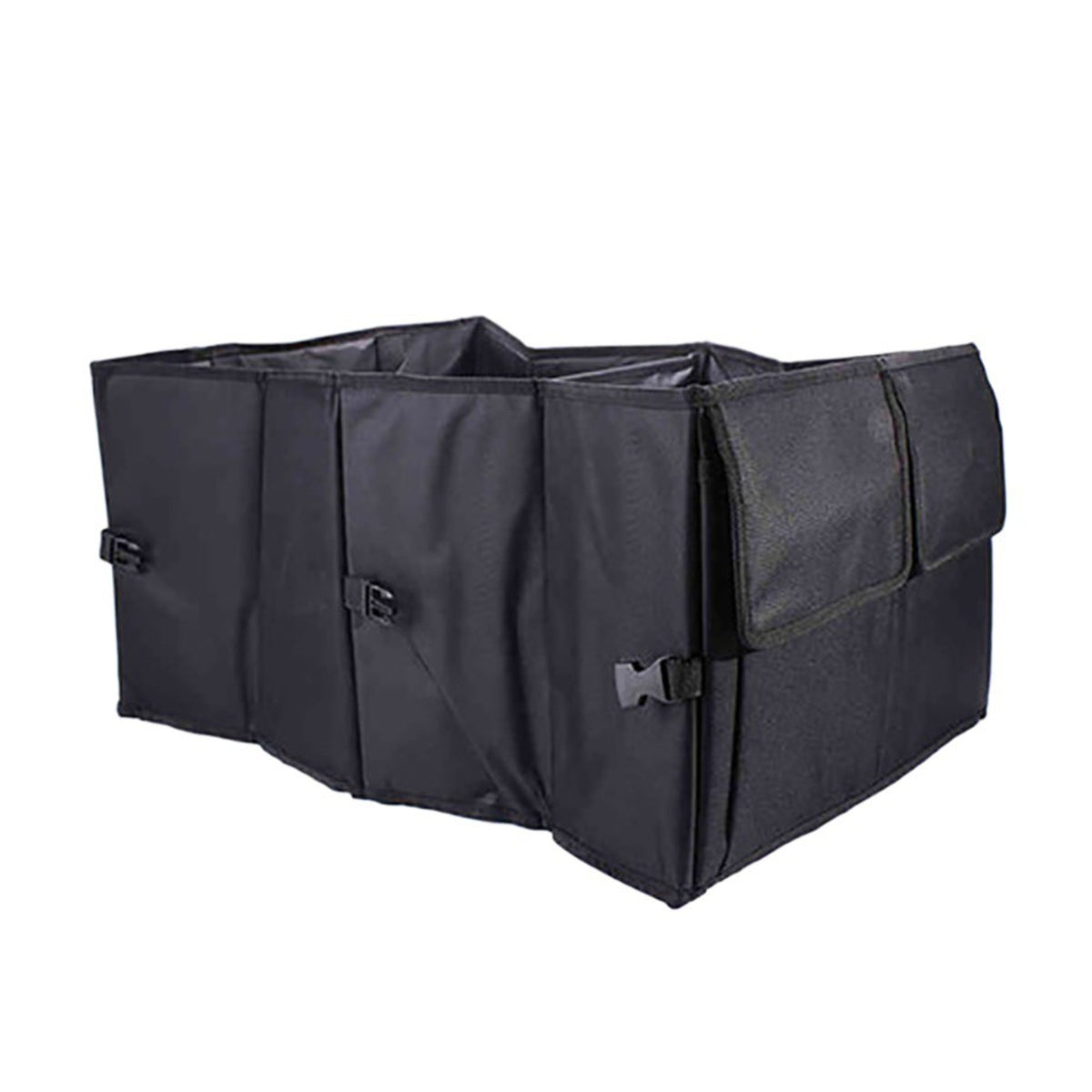 Trunk Organizer Foldable Trunk Organizer with Dividers Reinforced Storage Box for Families, Grocery Shopping