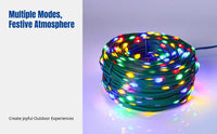LED Solar Powered, Waterproof, Outdoor Courtyard, Thick Wire, Multi-Color, IP65