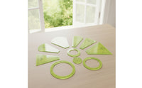10 Pieces Clear Markings Quilting Ruler with Different Shapes Flat Quilting Template Set Compact Patchwork Template Set Lightweight for Crafters