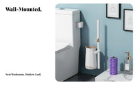 Toilet Brush Accesses Tight Corners Toilet Brush Set Hands Disposal