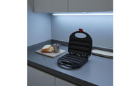 Electric Clamshell Hot Dog Grill Hinged Lid Grooved Hot Dog Cooker Foldable Folding Sausage Grill Compact