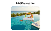 Large Capacity Rainbow Raft Ing Island Heavy Duty Rainbow Cumulus Pool Raft for Families, Party Goers, Lake, Beach