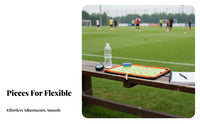 Portable Attractive Coaching Board Long-Lasting PU Leather Cover Foldable Tactic Board All-in-Single Kit for Coaches, Sideline