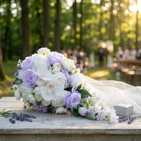 Romantic Design Artificial Waterfall Floral Arrangement Easy to Hold Cascade Wedding Floral Arrangement Lightweight Ceremony Decor No Watering for Reception