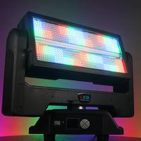LED Moving Head Light High Brightness RGB Moving Head Light DMX512 Lighting Equipment for Wedding, Party