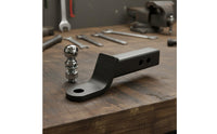 Easy to Install Tow Hitch Set Universal Fit Hauling Hitch Ball Quick Installation Tow Bar Adapter for RV Travel, Rugged-Road