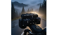 Motorcycle Rear Bag with Removable Side Bags Water-Resistant Modular Rear Bag with Dividers Detachable Multi-Compartment Luggage System for Riders