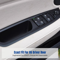 Luxury SUV X6 E70 E71 Driver Door Glass Control Panel, Armrest Storage, Handle Trim