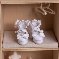 1/4 Scale BJD Shoes Photo Props BJD High Heels Handmade