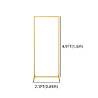 Freestanding Rectangular Backdrop Frame Cylindrical Metal Arch Stand Geometric Photography Backdrop Stand Stable for Stages