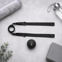 Massage Assist Strap Loop Connector Back Massage Strap Black