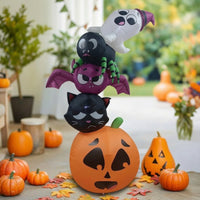 Inflatable Inflatable Halloween Yard Decoration Lighted Halloween Inflatable Glowing Bright for Lawn