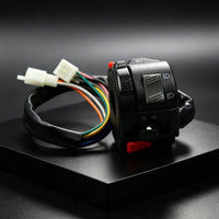 Multi-Function Motorcycle Handlebar Switch with Wiring Harness Sturdy Motorcycle Switch Assembly with Harness Universal Weatherproof for Motorcyclists