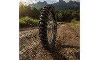 Knobby off-Terrain Motorcycle Front Wheel Spoked Front Wheel Assembly Pre-Mounted Complete for Motorcyclists