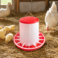 Yellow Chicken Feeders and Drinkers for Hens Chicks Ducks Pigeons, Automatic Chicken Feeder Large Chicken Feeder, Thickened Poultry Feeder Bucket