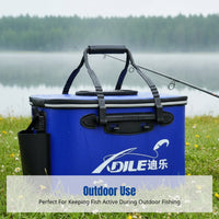 Fish Carrier Bag with Pump, Integrated Handheld Fishing Bucket, Rechargeable Aerator, Durable Thickened Material, Outdoor Use