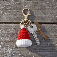 Handmade Knitted Christmas Ornament Keychain