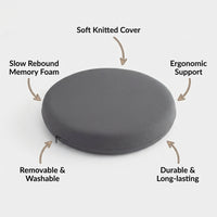 Memory Foam Floor Cushion, Round Tatami Meditation Cushion, Large Floor Pillow for Meditation, Floor Seating Pad, Living Room Floor Pillow