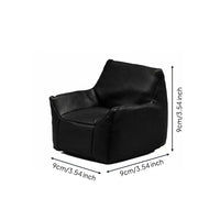 1/12 Scale Single Sofa Diorama Accessory Miniature Leather Chair Dollhouse Furniture for Collectors