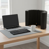 Noise Reduction Audio Capture Device Isolation Screen Reduces Reverberation & Reflections Mic Isolation Screen Lightweight Portable Vocal Booth Foldable Design for Vocalists