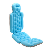 Padded Bathtub Cushion with Backrest Non-Slip Bathtub Backrest with Seat Pad Supportive Bath Mattress with Suction Cups for Adults, Home Spa
