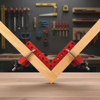 Sturdy Aluminum Alloy 90 Degree Corner Clamp Corrosion-Resistant 90 Degree Positioning Square Lightweight Right Angle Clamping Square Easy to Use for Carpenters