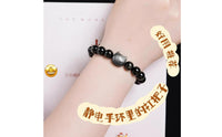 No Batteries Required Anti-Static Bracelet Couple's Design Wireless Static Discharge Wristband Adjustable Fit Beaded Feline Charm Bracelet Reusable for Couples, Winter