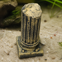 Aquarium Roman Column Ruins Decoration Fish Tank Ornament Resin Craft for Fish and Shrimp Hideout